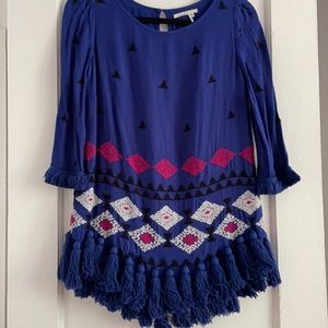 Anthropologie Tassle Blouse